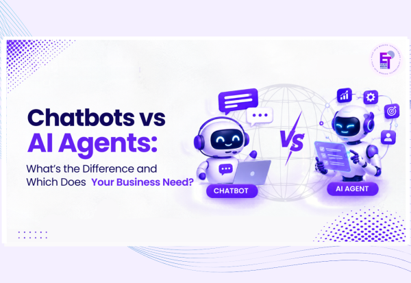 Chatbot vs AI Agent: Which Does Your Business Need? Chatbot vs AI agent comparison for business showing the difference between a chatbot and an AI agent